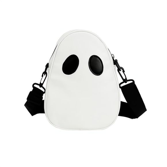 1Pcs Halloween Pumpkin Cute Ghost Purse Pu Leather Crossbody Bag Shoulder Bag ^ - Picture 1 of 7